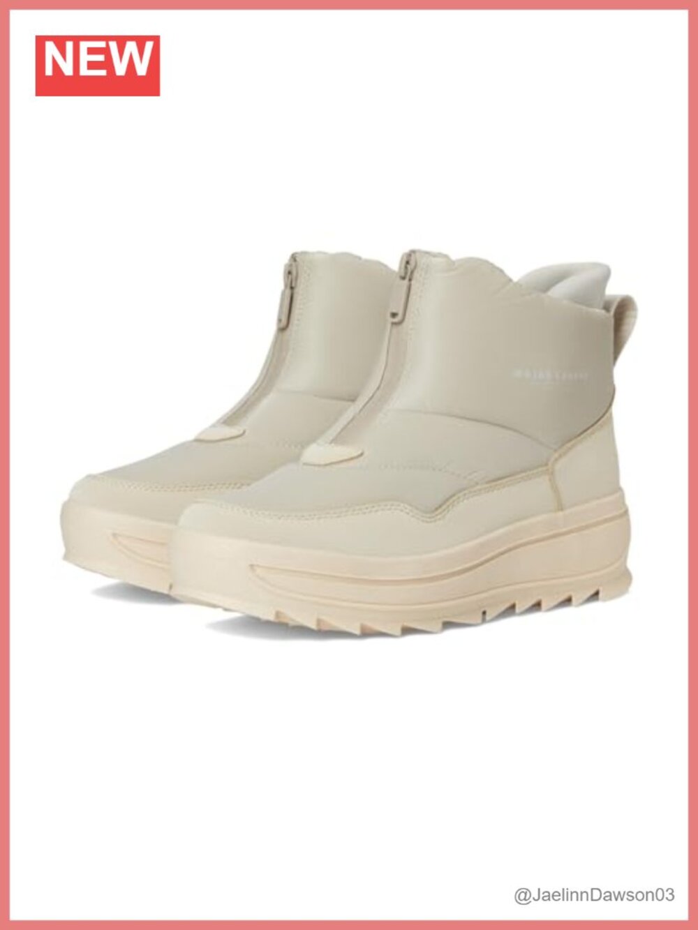 Waterproof Vegan Nubuck Ankle Snow Boots Faux Fur Lined Zip Winter